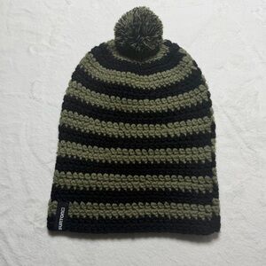 Burton Black and Olive Knit Beanie